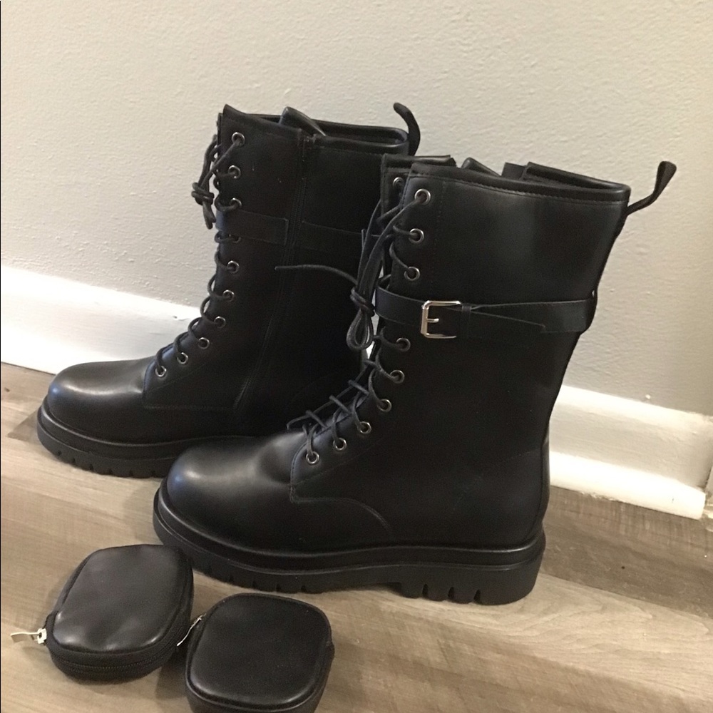 Black Combat Boots
